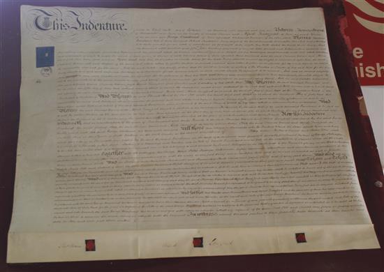 1854 indenture for the snowdrop inn